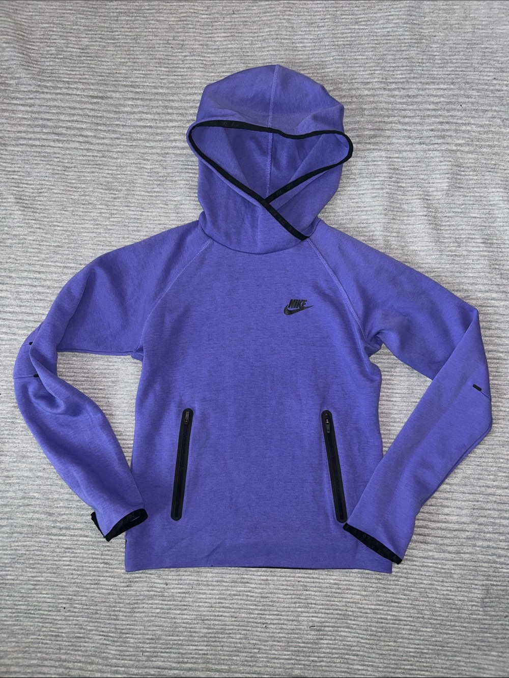Nike Lilac Hooded Sweatshirt with Black Accents